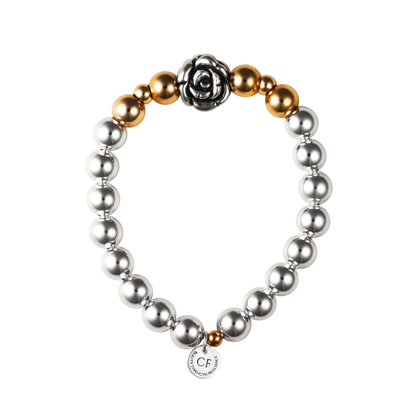 Sterling Silver,  14Kt Yellow Gold